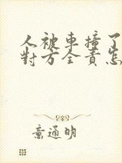 人被车撞了轻伤对方全责怎么赔偿