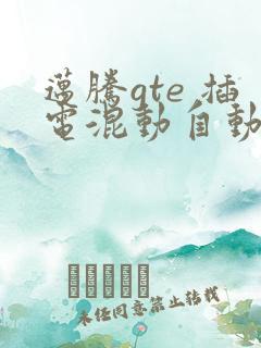 迈腾gte 插电混动自动豪华版