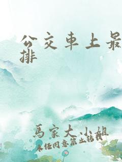公交车上最后一排