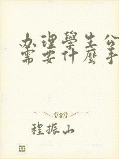 办理学生公交卡需要什么手续