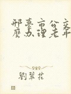 邢台市公交卡怎么办理老年卡