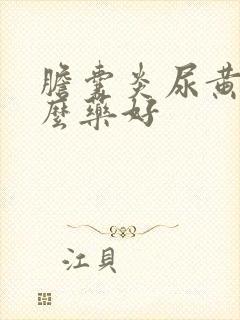 胆囊炎尿黄吃什么药好