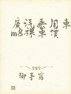 广汽乘用车传祺m8裸车价