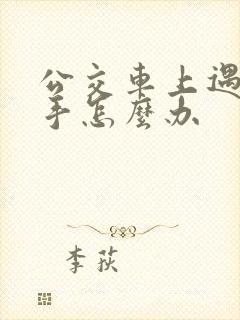 公交车上遇咸猪手怎么办 公交车上遇咸猪手怎么办