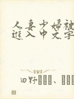 人妻少妇被猛烈进入中文字幕