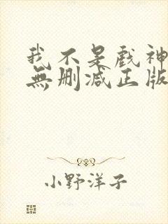 我不是戏神小说无删减正版在线阅读