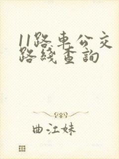 11路车公交车路线查询