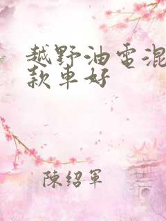 越野油电混合哪款车好