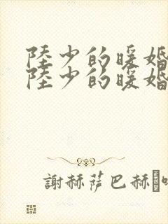 陆少的暖婚新妻陆少的暖婚新妻