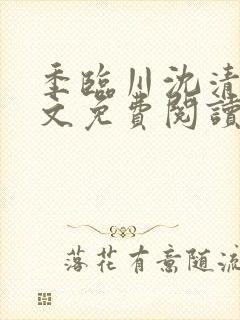 季临川沈清琳全文免费阅读