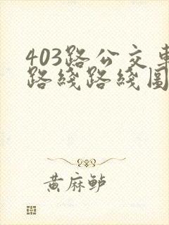 403路公交车路线路线图