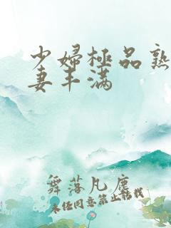 少妇极品熟妇人妻丰满