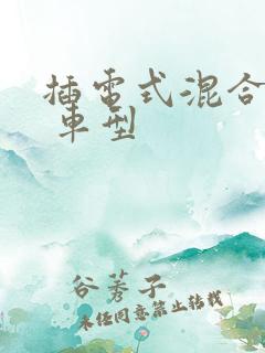 插电式混合动力 车型