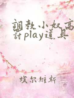 调教小奴高潮惩罚play道具