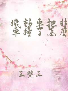 机动车把非机动车撞了怎么赔偿