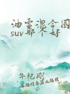 油电混合国产车suv哪个好