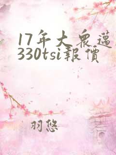 17年大众迈腾330tsi报价