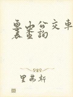 鱼山公交车时刻表查询