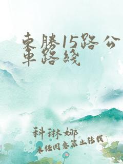 东胜15路公交车路线