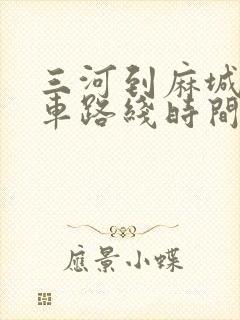 三河到麻城公交车路线时间表
