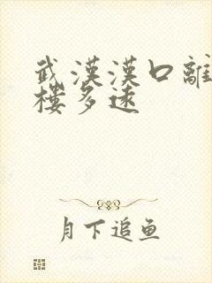 武汉汉口离黄鹤楼多远