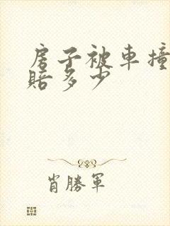 房子被车撞了能赔多少