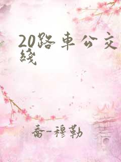 20路车公交路线