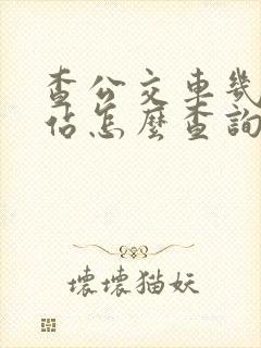 查公交车几点到站怎么查询 查公交车几点到站怎么查询