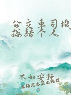 公交车司机年终总结个人
