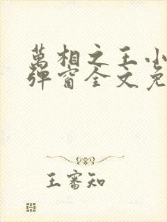 万相之王小说无弹窗全文免费阅读