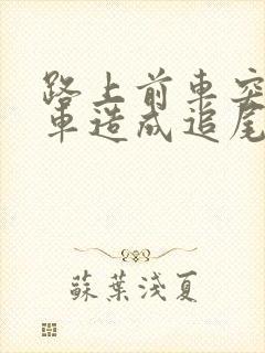 路上前车突然停车造成追尾谁的责任