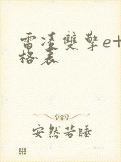 雷凌双擎e+价格表