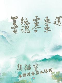 买纯电车还是油电混合车