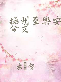 抚州至乐安城际公交