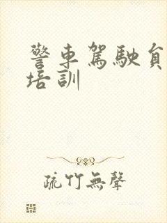 警车驾驶员安全培训