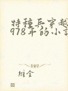特种兵穿越回1978年的小说