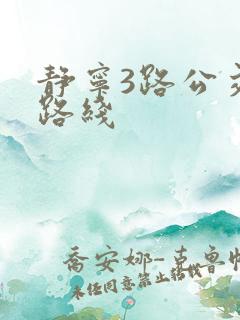 静宁3路公交车路线