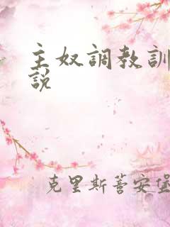 主奴调教训诫小说
