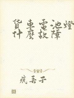 货车电池灯亮是什么故障