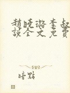 赵晓璐李叔的小说全文免费无弹窗阅读