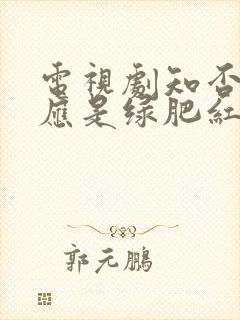 电视剧知否知否应是绿肥红瘦原著