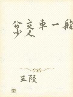 公交车一般坐多少人