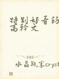 特别好看的京味高干文