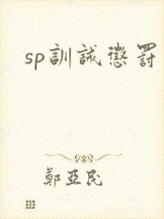 sp训诫惩罚文