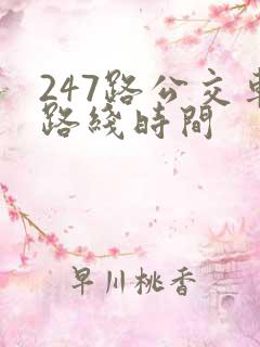 247路公交车路线时间