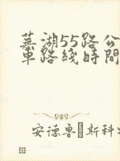 芜湖55路公交车路线时间表