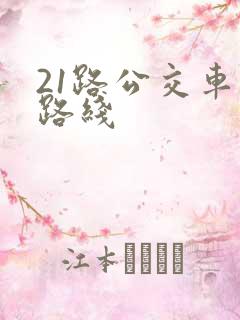 21路公交车的路线