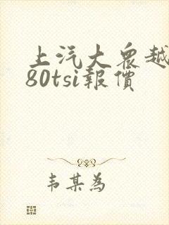上汽大众越野380tsi报价