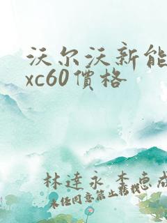 沃尔沃新能源车xc60价格