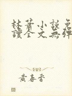 林萧小说免费阅读全文无弹窗